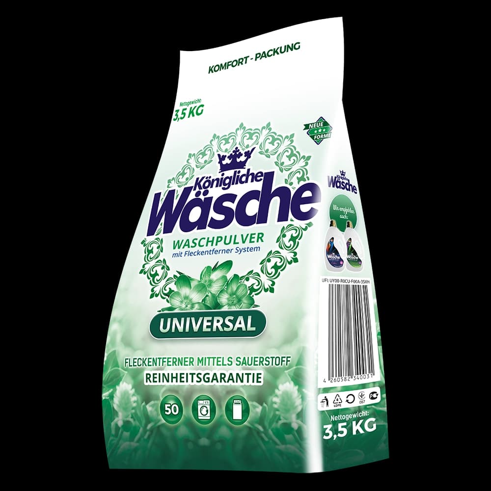 Wäsche - ვოში - თეთრი&ფერადი ქსოვილის სარეცხი ფხვნილი 3.5 კგ