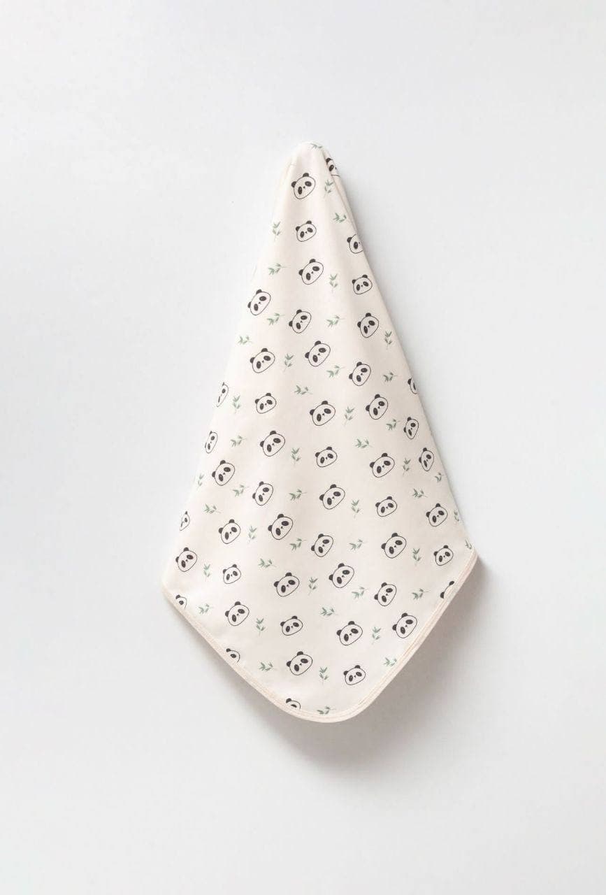 100% ორგანული ბამბა - ორმაგი ქსოვილის მისაფარებელი "პანდა"