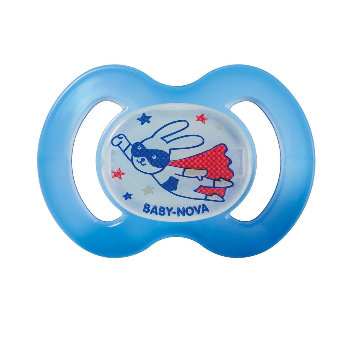 Baby Nova - სილიკონის მანათობელი წაკვეთილთავიანი მატყუარა (ღამის) ზომა 1 (კოდი: 24222) lლურჯი, ვარდისფერი, ყვითელი