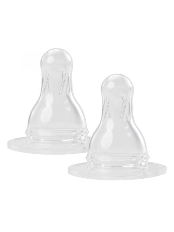 Baby Nova - სილიკონის მრგვალთავიანი საწოვარა ფაფის 6-24 თვე 2ც (კოდი: 17303)