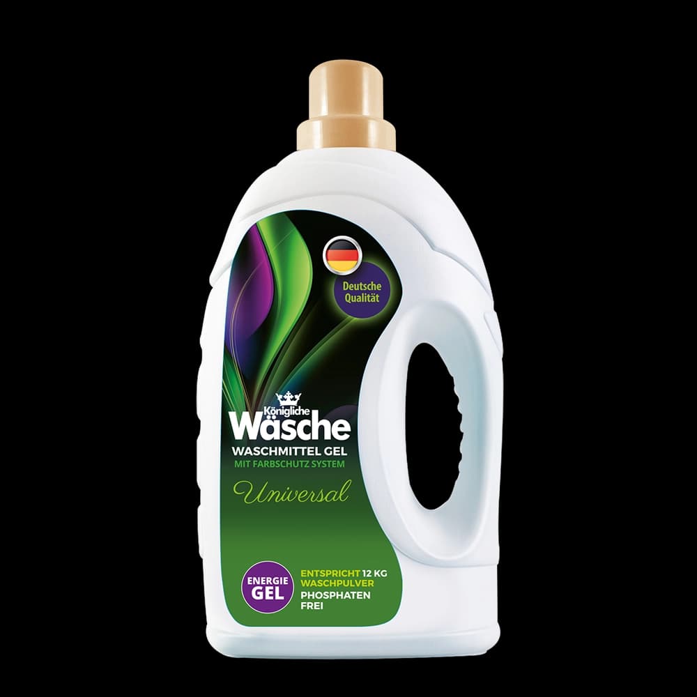 Wäsche - ვოში - თხევადი სარეცხი საშუალება ფერადი და თეთრი ქსოვილისთვის 5ლ