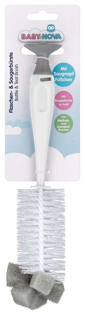 Baby Nova - ბოთლის გასარეცხი ჯაგრისი და საწოვარას ჯაგრისი (კოდი: 33138)