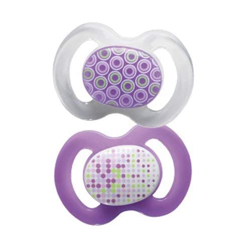 Baby Nova - სილიკონის წაკვეთილთავიანი მატყუარა, ზომა 2 რგოლის გარეშე (ღამის) (კოდი: 27250) მწვანე, ლურჯი