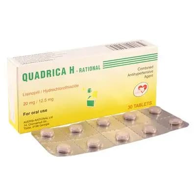 კვადრიცა H 20მგ/12.5მგ #30ტ