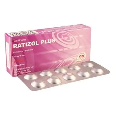 რატიზოლი პლუსი 10მგ/10მგ #30ტ