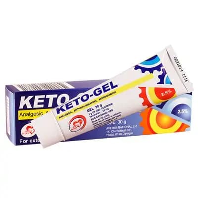 კეტო-გელი 2.5% 30გ გელი ტუბ