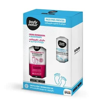 ბოდი ნატური-სასაჩუქრე ნაკრები(ფეხის კრემი, ფეხის დეოდორანტი)