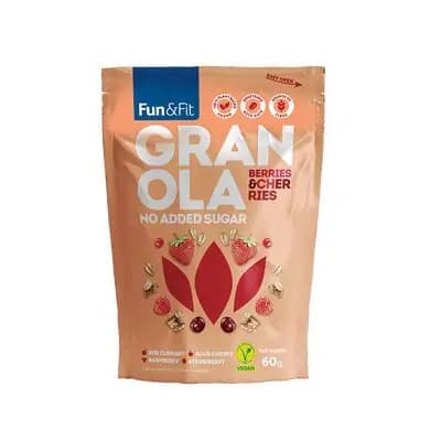 ფან ფიტი - გრანოლა მიუსლი წითელი ხილით 60გ