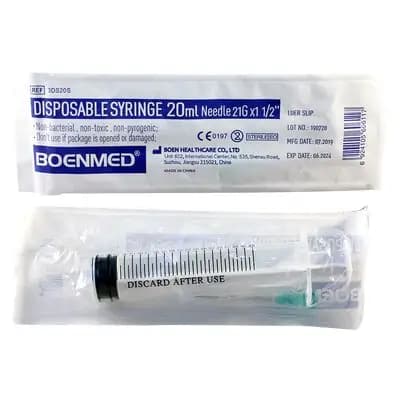 შპრიცი ერთჯერადი 20მლ რ/დგ.ხრ