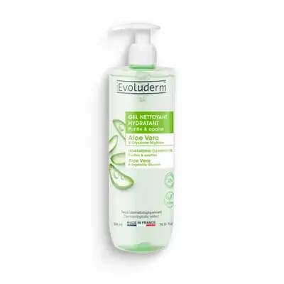 ევოლუდერმი-სახის დასაბანი გელი ალოე ვერა 500მლ