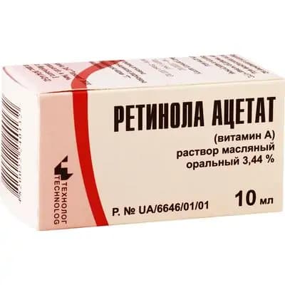 ვიტ A 3.44% 10მლ ზეთ. ხსნარი
