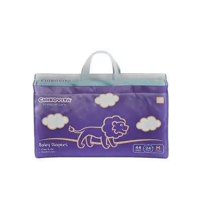 ჩიკოვიტა-ბავშვის საფენი პრემიუმი, ზომა M (5-10 კგ), 44ც