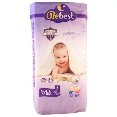 ბიბესტი-ბავშვის საფენი N3 5-9კგ #40