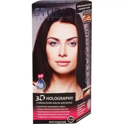 სტუდიო თმის საღებავი N4.25