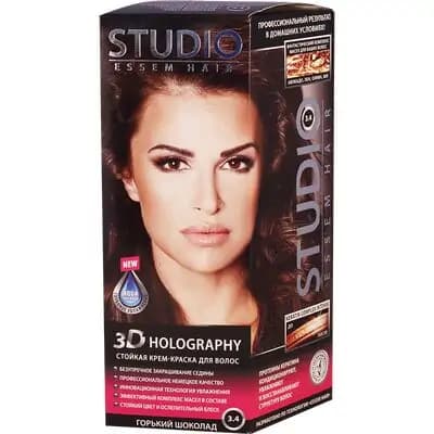 სტუდიო თმის საღებავი N3.4