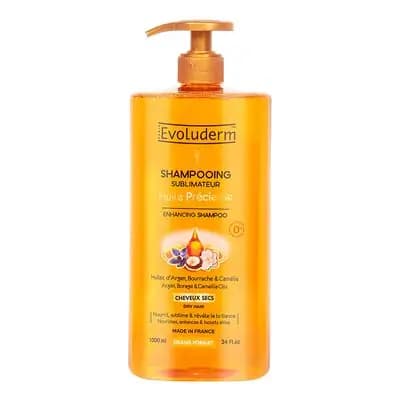 ევოლუდერმი-შამპუნი მშრალი თმის Huile 1ლ