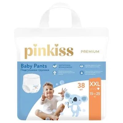 პინკისი-ბავშვის ტრუსი პრემიუმი XXL 38ც 15-25კგ