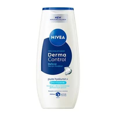 ნივეა შხაპ.გელი-კრემი ქალ. Derma control 250მლ,