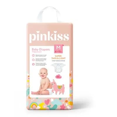 პინკისი-ბავშვის საფენი M 50ც 6-11კგ.