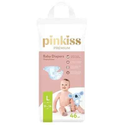 პინკისი-ბავშვის საფენი პრემიუმი L 46ც 9-14კგ.
