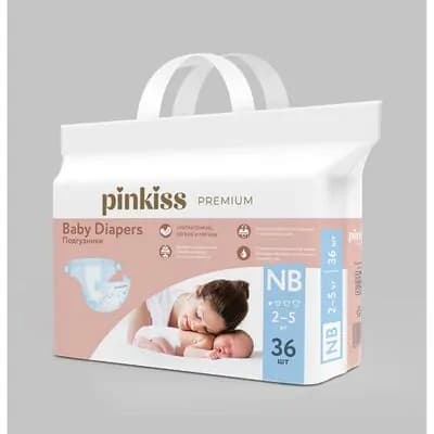 პინკისი-ბავშვის საფენი პრემიუმი NB 36ც 2-5კგ.
