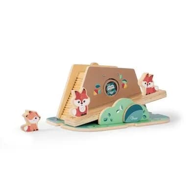 ჩიკო-Chicco-ხის სათამაშო მელიების სახლი