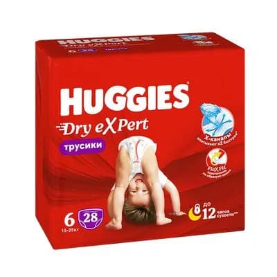 ჰაგისი ტრუსი Dry expert N6 28ც