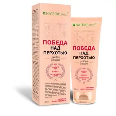 ნატურმედი-შამპუნი ქერტლის საწინააღმდეგო ქალის 200მლ