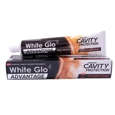 ვაით გლო კბილის პასტა ნადების საწინააღმდეგო-ნახშირი 140გრ