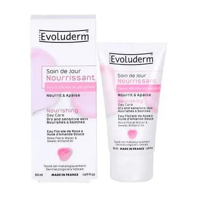 ევოლუდერმი-სახის მკვებავი კრემი მშრალი კანისთვის 50მლ