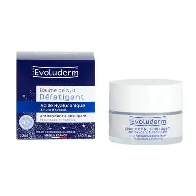 ევოლუდერმი-ღამის დამატენიანებელი ნიღაბი ჰიალურონით 50მლ