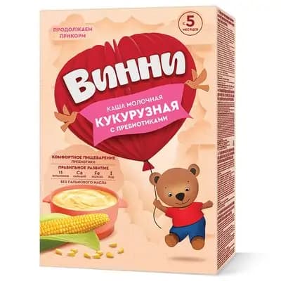 ვინი რძიანი ფაფა სიმინდი პრებიოტიკით