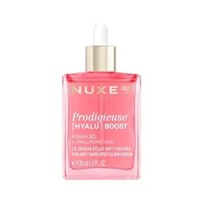 ნუქსი - PRODIGIEUSE HYALU BOOST სახის შრატი დამატენიანებელი/პიგმენტური ლაქების ს