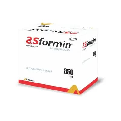ასფორმინი 850მგ #100ტ