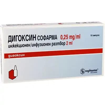 დიგოქსინი 0.25მგ/მლ 2მლ #10ა