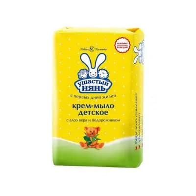 უშასტი ნანი ბავშვის საპონი ალოე+მრავალძარღვა