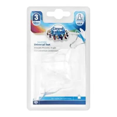 კანპოლ ბეიბის ბოთლის საწოვარა სილიკონით #2 სწრაფი