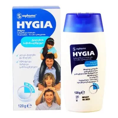 ჰიგია შამპუნი 1% 120მლ