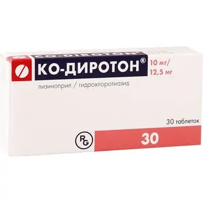 კო-დიროტონი 10მგ/12.5მგ #30ტ