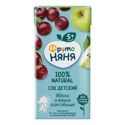 ფრუტო-წვენი ვაშლი და ალუბალი 0.2ლ