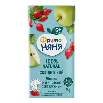 ფრუტო-წვენი ვაშლი და ასკილი 0.2ლ