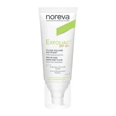 ნორევა EXFOLIAC SPF50+ მზისგან დამცავი ფლუიდი 40მლ.