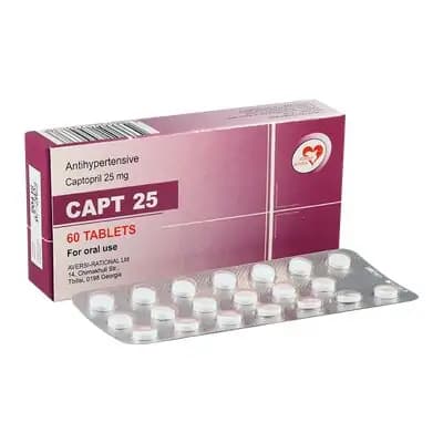 კაპტოპრილ(კაპტი)25მგ #60ტ