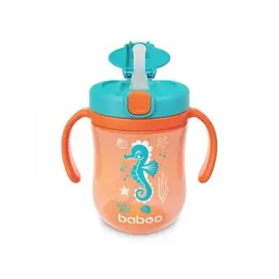 ბეიბო-ჭიქა სილიკონის მილით და გრავიტაციის ბურთულით 9+ 300მლ