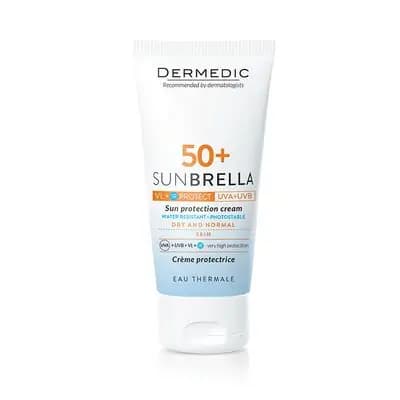 დერმედიკი- sun.მზისგან დამცავი ნორმალური და მშრალი კანის SPF50 50მლ