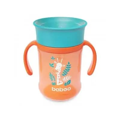 ბეიბო-ჭიქა 360 გრადუსი 300მლ ნარინჯისფერი