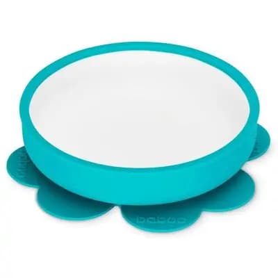 ბეიბო-თეფში სილიკონის ლურჯი