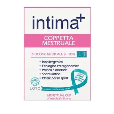 ინტიმა+მენსტრუალური ჭიქა L ზომა