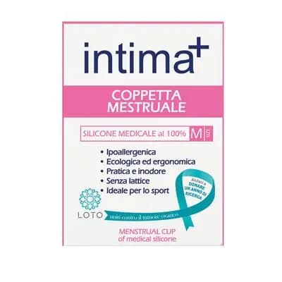 ინტიმა+მენსტრუალური ჭიქა M ზომა