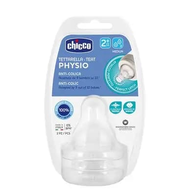 ჩიკო-Chicco-საწოვარა სილიკონის "PHYSIO MEDIUM" 2+ 2ც